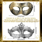 24-150Pcs Couple Masquerade Masks Bulk Venetian Carnival Mask Mardi Gras Antique Vintage Mask for Woman Men Prom Party Costume