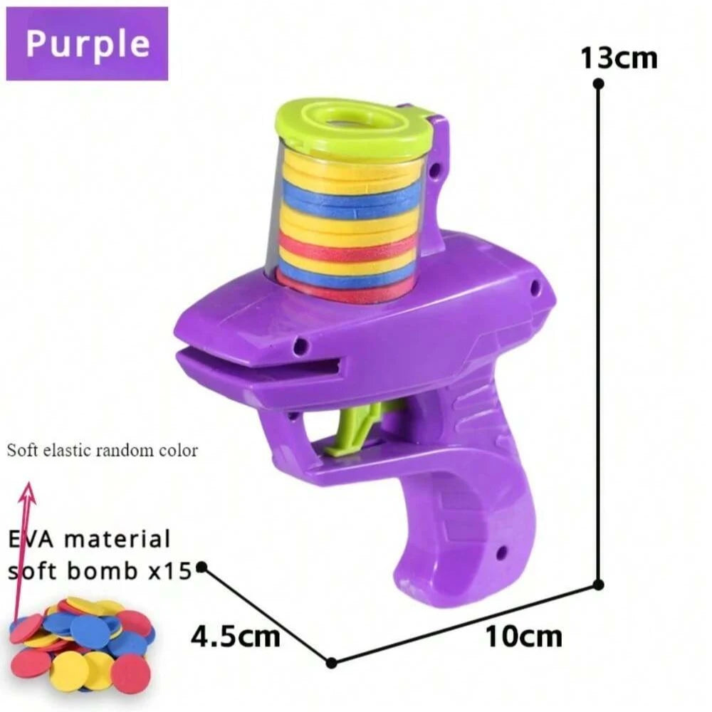 Foam Disc Launcher Flying Disc Handheld Shooter Toy for Kids