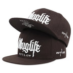 Thug Life Embroidery Snapback Baseball Cap for Streetwear Style