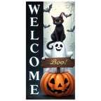 72.83x35.43 Inch Halloween Door Banner Polyester Ghost Hospital Scary Head Scene Decoration Halloween Party Supplies Photography