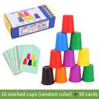 Montessori Mini Stack Cup Color Matching Game