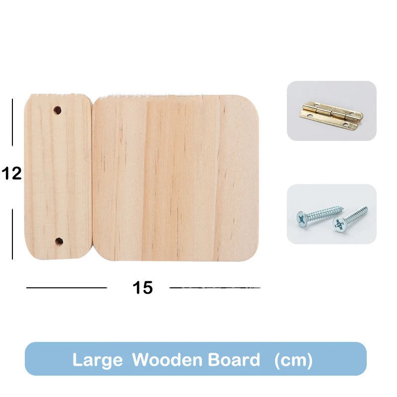 Montessori Busy Board Accessories DIY Wooden Learning Activity Kit