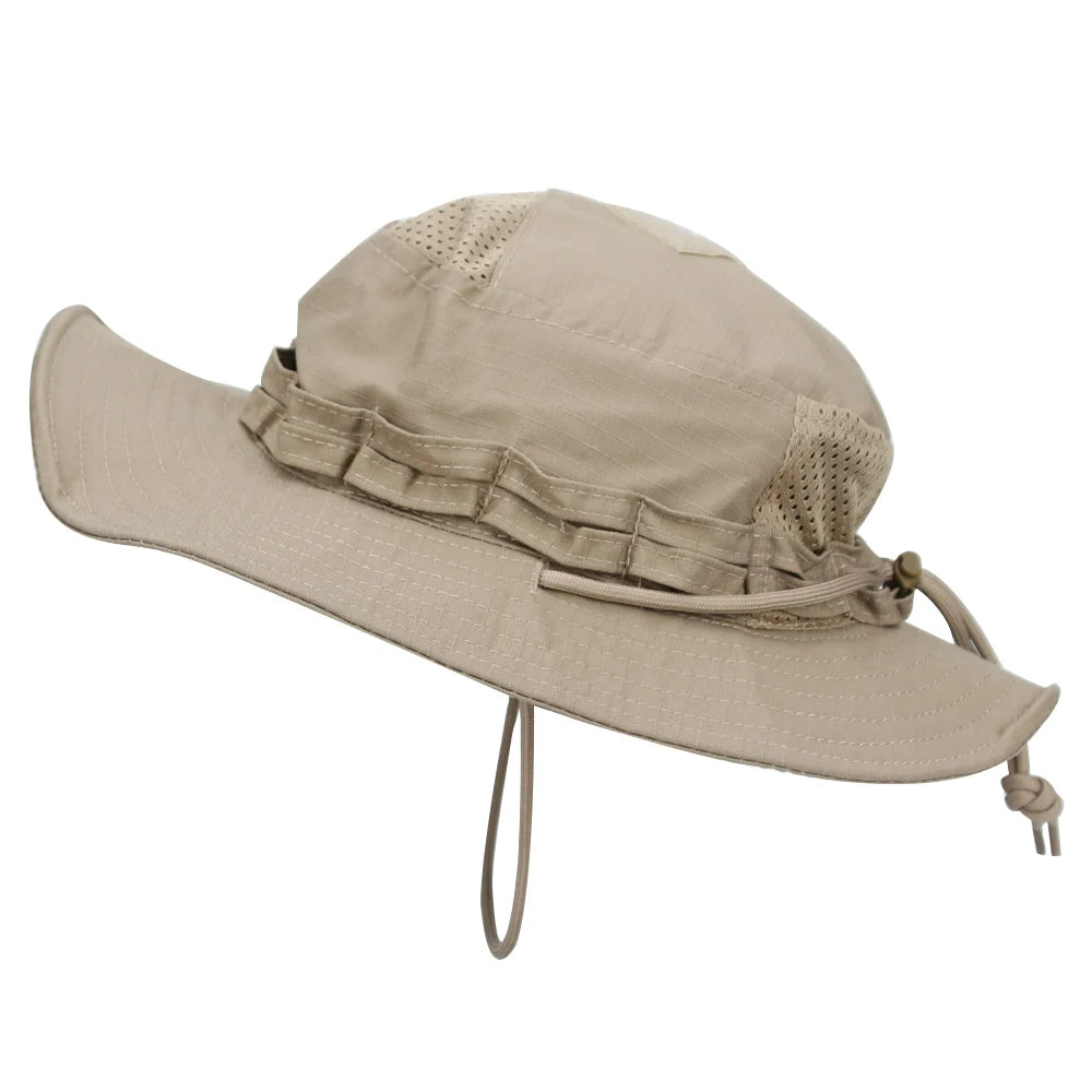 1pc/3pcs Camo Boonie Hat Sunscreen Breathable Bucket Hat Men's Outdoor Hiking Hunting Fishing Windproof Fisherman's Hat