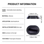 SEAMETAL 12Pcs Upgraded Car Door Gap Cushion Hood Bumper Shock Absorber Reduce Noise Door Protection Pad Universal for Sedan Suv