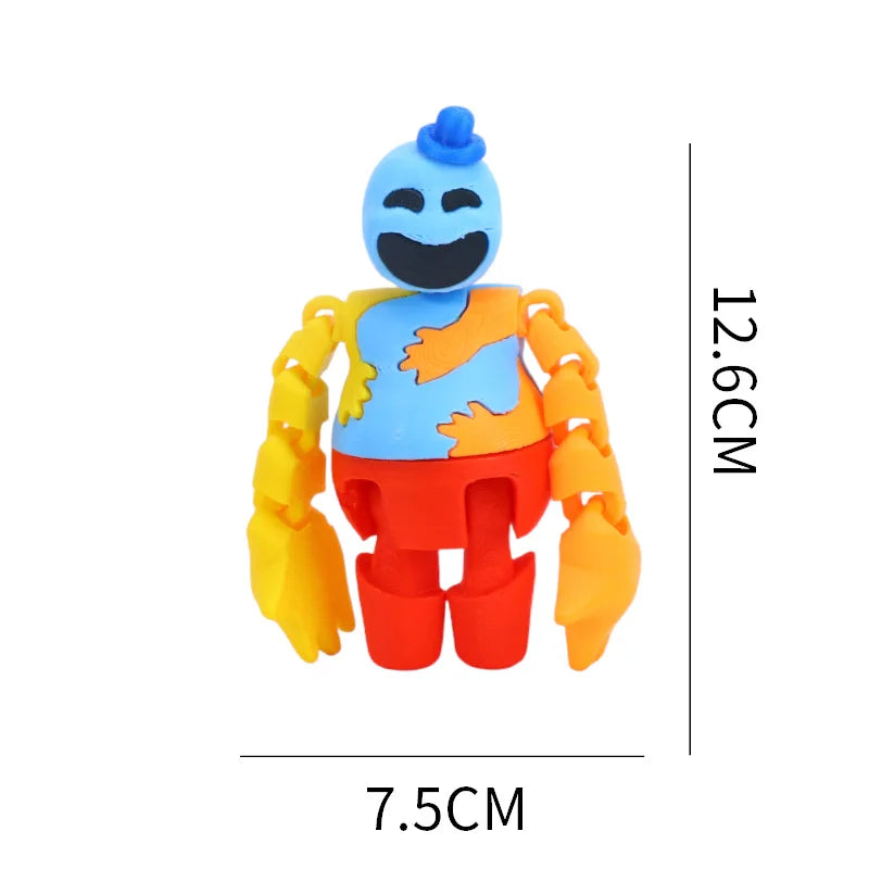3D Printed Horror Monster Action Figure Movable Joints Desktop Ornament Stress Relief Toy Gift for Game Fans