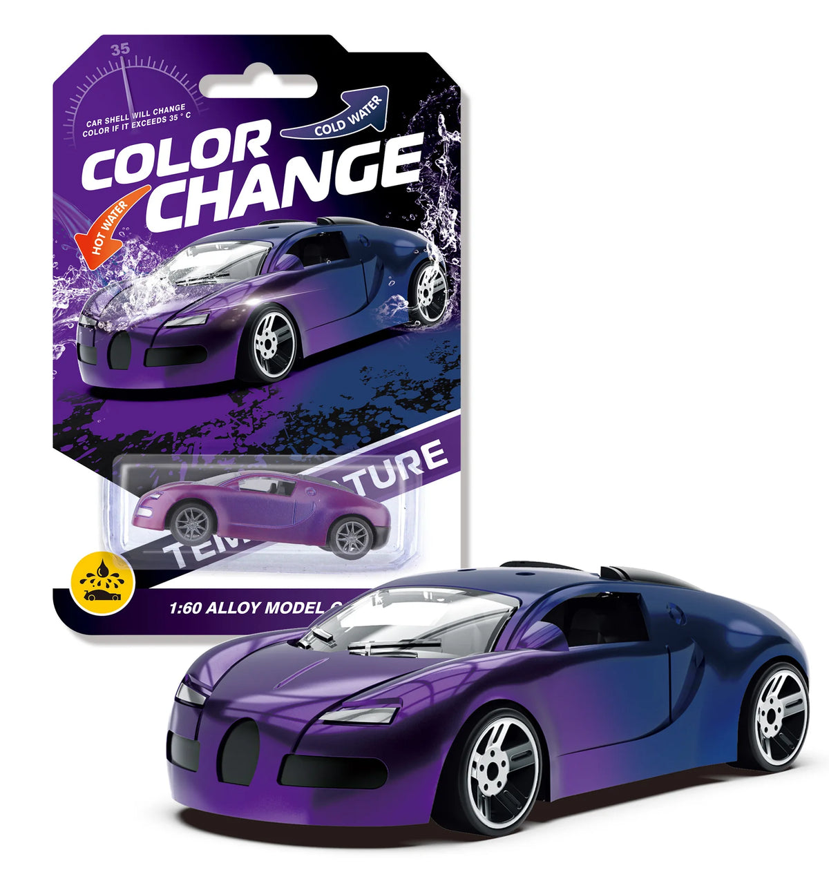 Alloy Color Changing Off Road Inertia Racing Toy Car