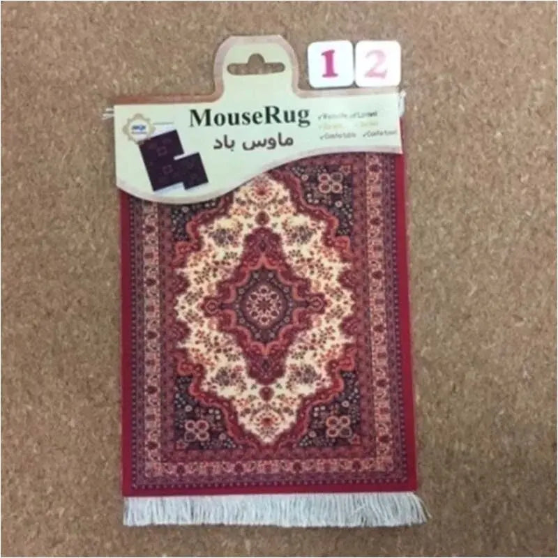 Mairuige Mini Persian Carpet Mouse Pad Desk Computer Notebook Mouse Mat Tea Coaster Pet Pad Multifunctional Anti-slip Desk Pad