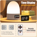 Touch Night Light Rechargeable 3 Color Wireless Baby's Room Bedside Lamp USB LED Night Light Ambient Soft Light For Kids Gift