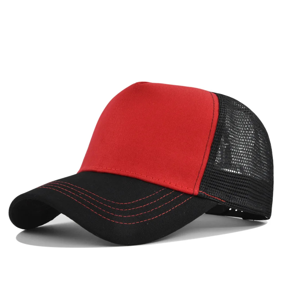 Custom Logo 5 Panel Mesh Baseball Cap for Outdoor Branding