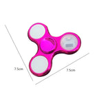 Creative LED Light Fidget Spinner Glow Fingertip Stress Relief Toy