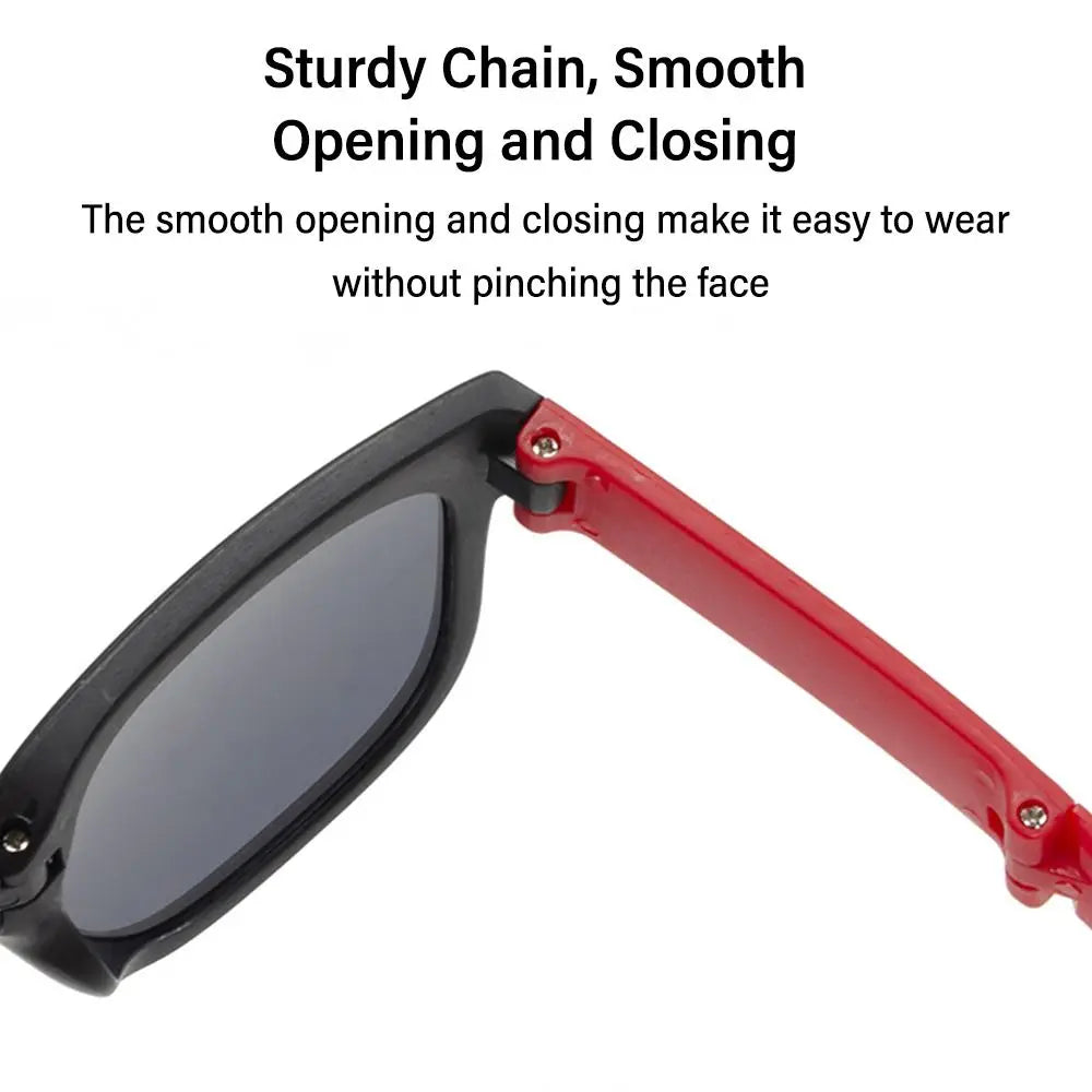 Square Foldable Kids UV400 Sunglasses for Boys & Girls