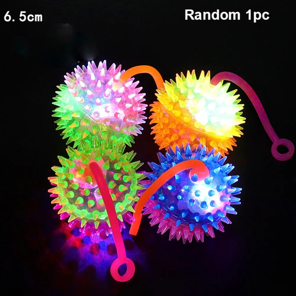 New Durable High Quality Colorful Flash Jumping Ball Multistyles Interactive Glowing Bouncy Ball Gift Children Luminous Toys
