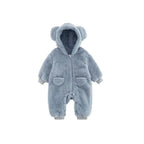 Spring Baby Romper Warm Fleece Jumpsuits for Baby Autumn Long Sleeve Infant Rompers Newborn Boy Girl Homewear Pajamas