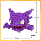 DIY Pokemon Blocks Small Cartoon Mini Building Block Pikachu Charizard Eevee Mewtwo Anime Assemble Action Model Dolls Toys