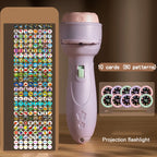 Baby Projector Torch Cartoon Projection Flashlight Early Education Cognition Before Bedtime Story Book 80 Patterns Luminous Toys