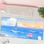 HD Printing Mouse Pad Laptop Extended protective Pad Computer Game Mousepad Cartoon K-Kirby PC Accessories Keyboard XXL Desk mat