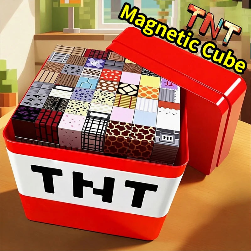 Magnetic Building Blocks Storage Box STEM Construction Toy Set