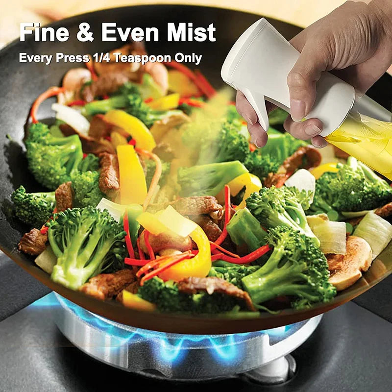 Dual-Use Oil Spray Bottle – Cooking Mister & BBQ Oil Brush