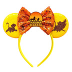 Mouse Ears Sequin Bow Cosplay Headband for Women & Adults