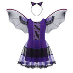 Girls Vampire Costume Gothic Tutu Dress – Halloween Fantasy Outfit