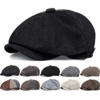 Retro Newsboy Octagonal Beret Cap for Classic Casual Style