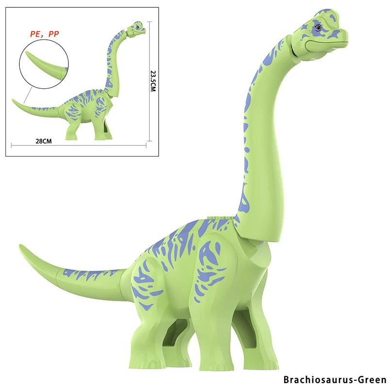Jurassic Spinosaurus Movable Building Block Dinosaur Model