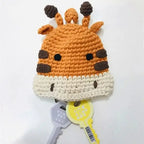 Cartoon Dog Key Case Handwoven Key Organizer Pouch