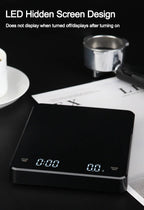 Electronic Coffee Scale with Timer and Silicone Pad USB Rechargeable