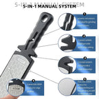 5-in-1 Professional Knife Sharpener – Diamond, Tungsten Steel & Ceramic Multi-Stage Sharpener