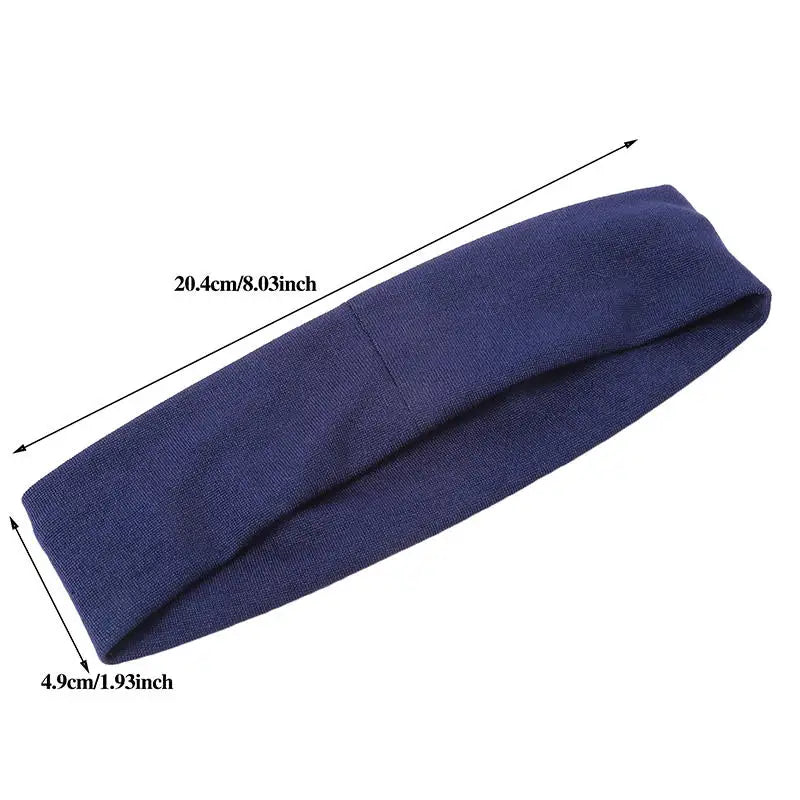 Elastic Knitted Sports Headband for Women – Soft Stretch Hair Band