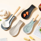 Silicone Kitchen Spoon Holder Tray for Spatulas and Cooking Utensils
