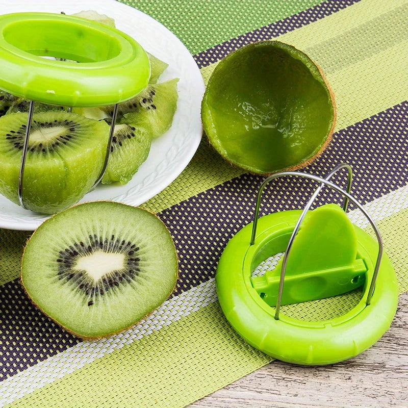 Fast Kiwi Cutter & Peeler – Stainless Steel Fruit Slicer Tool