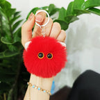 Blush Cat Ball Plush Keychain Cute Cat Bag Charm