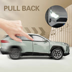RAV4 Diecast Toy Car with Light & Sound – Alloy Model Vehicle Toy