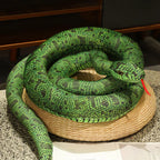 Long Python Snake Plush Toy Soft Stuffed Animal Pillow
