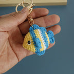 Ocean Animal Crochet Keychain Tropical Fish Bag Charm