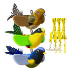 Interactive Wall Hanging Bird Cat Toy with Catnip for Indoor Play