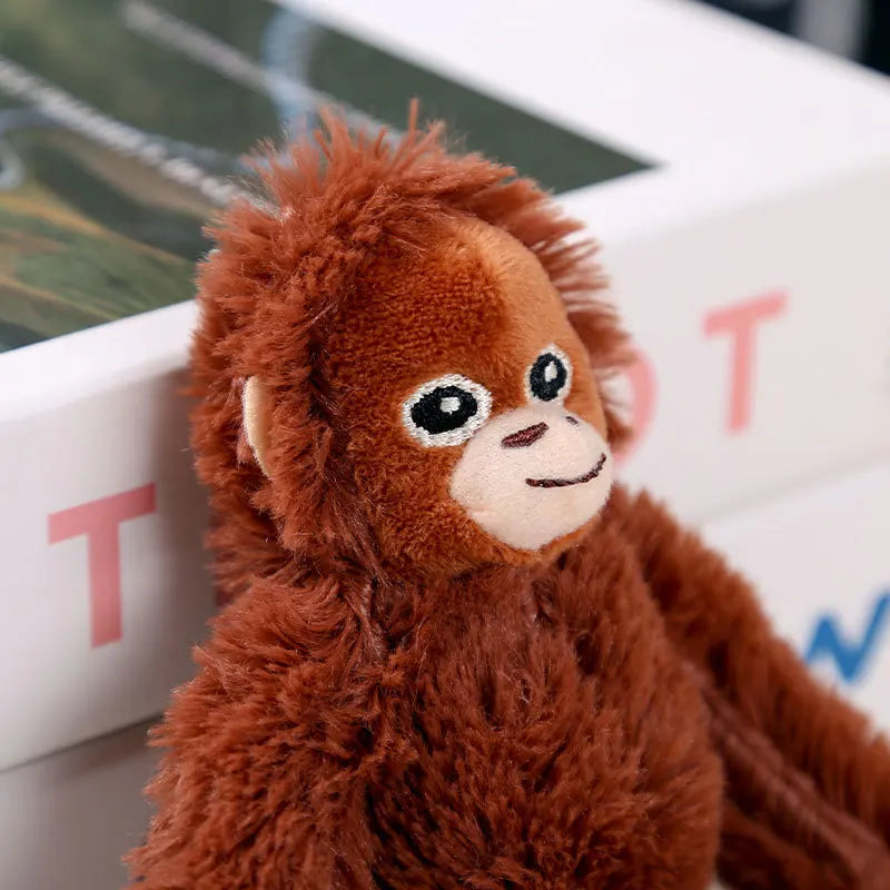 Cartoon Punch Monkey Plush Keychain Cute Bag Charm