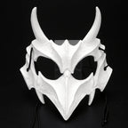 Halloween Mask Half-face Mask Cos Dragon God Fierce Tiger Night Fork Tengu Man Wolf Mask Performance Skull Masks
