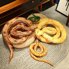 Long Python Snake Plush Toy Soft Stuffed Animal Pillow
