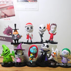 Nightmare Before Christmas Jack Skellington Pvc Action Figure Collection Model Bobble Head Dolls Toy For Children