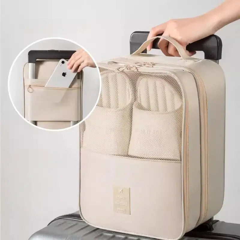 Breathable Travel Shoe Storage Bag with Mesh Design