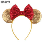 Embroidered Sequin Ears Bow Headband for Women & Girls