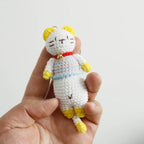Exquisite Kitten Crochet Keychain Cute Cat Bag Charm