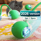 New Cat Interactive Ball Toy Automatic Rolling Cat Ball Rechargeable Smart Kitten Interactive Toy Intelligent Balls Toy for Cat