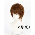 ND Light Yagami Cosplay Wig Anime Death Note Cosplay Light-brown Hair for Halloween Theme Costume High Quality Kanekalon Hair