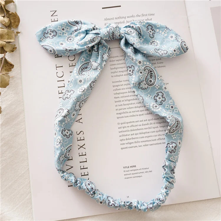 Boho Cross Knot Elastic Headband for Women
