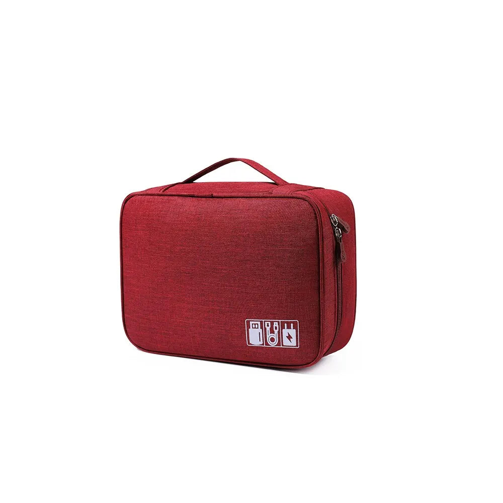 Waterproof Travel Electronics Cable Organizer Bag