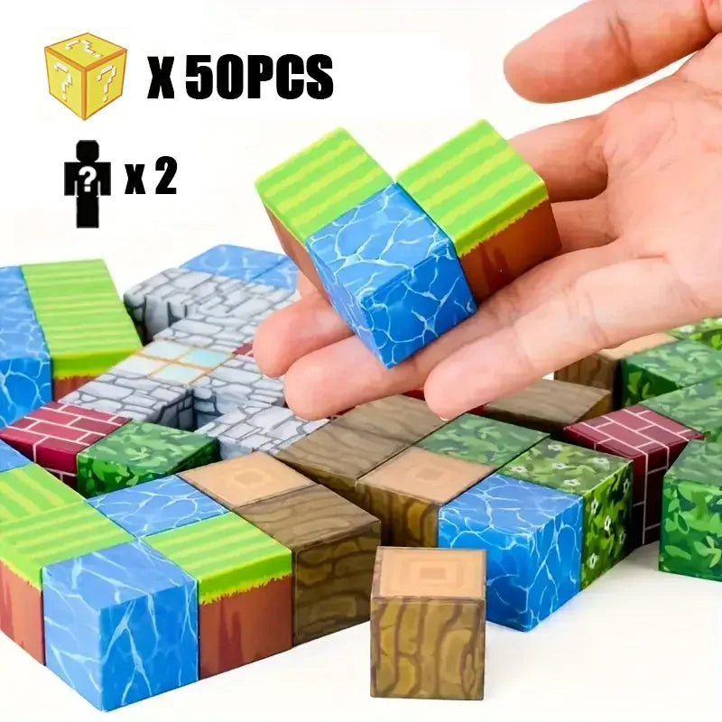 Magnetic Building Blocks Mine World STEM Construction Set