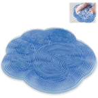 New Bathroom Use Silicone Non-slip Foot Basin Cleaning Pad, with Suction Cup for Exfoliation Shower Head Massage Bath Brush